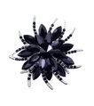 Brož Miranda Black Flower K4439