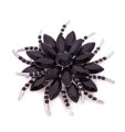 Brož Miranda Black Flower K4439