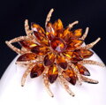 Brož Miranda Brown Flower K4437