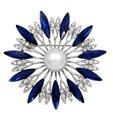 Brož Flower B4227 Blue