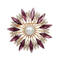 Brož Flower B4227 Purple