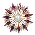 Brož Flower B4227 Purple