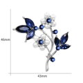 Brož Flower AM8296 Silver