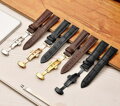 Prošitý kožený řemínek na hodinky Miranda PD235 brown/gold