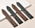 Prošitý kožený řemínek na hodinky Miranda PD235 brown/gold