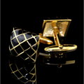 Manžetové knoflíčky Miranda Black-Gold