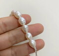 Náhrdelník z říčních perel GD482 White