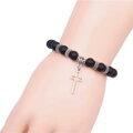 Náramek Stone Beads Cross