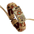 Kožený náramek Hippie LB002