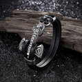 Kožený náramek Viking S618 Silver