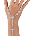 Náramek perlový růženec YL005 Silver