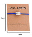 Náramek Love Nature Shell Yellow OA002