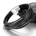 Náramek z kůže Leather Black