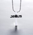 Miranda Přívěsek Křížek Jesus FN03D black-silver