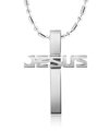 Miranda Přívěsek Křížek Jesus FN03D silver