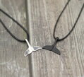 Přívěsek Velrybí ploutev N0106 Black