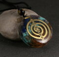 Přívěsek Orgonit Reiki gold