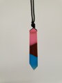 Miranda Přívěsek Resin Wood ES175 Blue-Pink