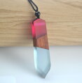 Miranda Přívěsek Resin Wood ES175 Blue-Pink