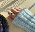 Prsten Two Stones AM3081 Blue-Gray
