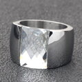 Nerezový prsten Crystal CG1178 Steel