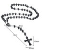 Růženec Black Rosary R532