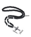 Růženec Black Rosary R539