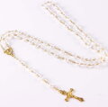 Skleněný růženec Miranda Gold 030