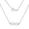 Silvego Stříbrný náhrdelník s přívěskem Infinity SMJN023WJ4ZT