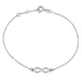 Silvego Stříbrný náramek s přívěskem INFINITY nekonečno - SMJB024EE5ZT