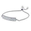 Silvego Ocelový náramek Bradley pro ženy s Brilliance Zirconia a nastavitelnou délkou KMM130327