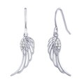 Stříbrné náušnice Areli andělská křídla s Brilliance Zirconia
