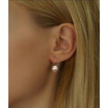 Silvego náušnice s bílou perlou Swarovski Elements VSW018ELPS