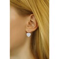 Silvego SILVEGO stříbrné náušnice srdce se Swarovski krystaly - SILVEGOB36011