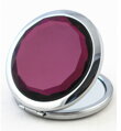 Kosmetické zrcátko Fialový krystal KZF01 Silver
