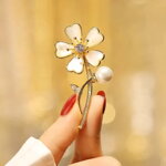 Brož Gold Flower AM304