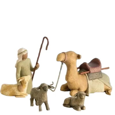 Vánoční Betlém Pastýř 4 figurky