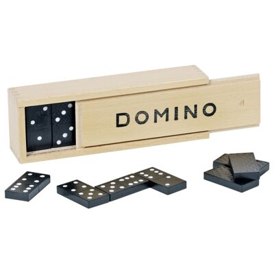 Goki Dřevěné domino klasické 15335, 28 dílků