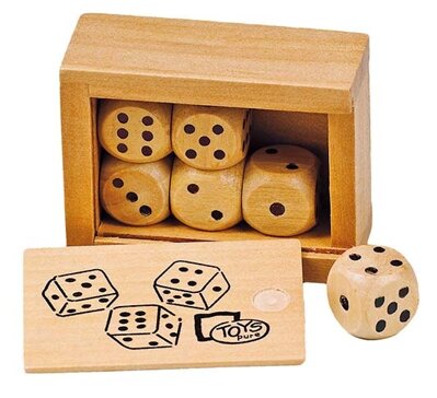 Goki Dřevěné hrací kostky HS239