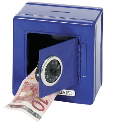 Pokladnička trezor 14020 modrý