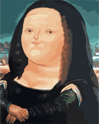 Malování podle čísel Mona Lisa by Fernando Botero