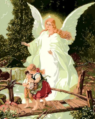Malování podle čísel Anděl strážný