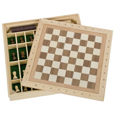 GOKI Stolní hra 3v1 Šachy, dáma, mlýn