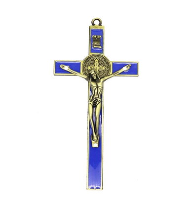 Křesťanský kříž na stěnu B23910 Blue