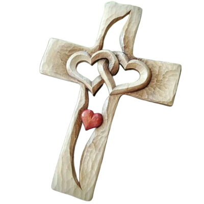 Kříž se srdcem AM4690