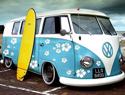 Malování podle čísel Volkswagen Hippie Van DX1092