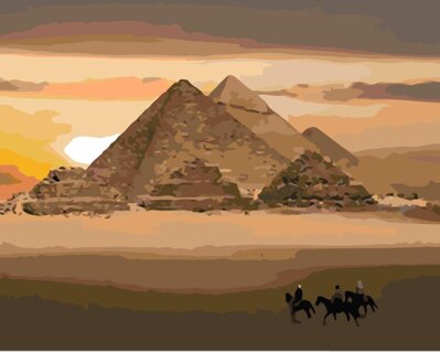 Malování podle čísel Pyramidy