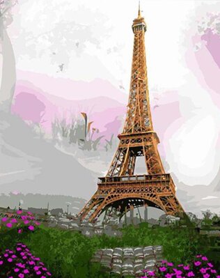 Malování podle čísel Eiffel tower DX616P