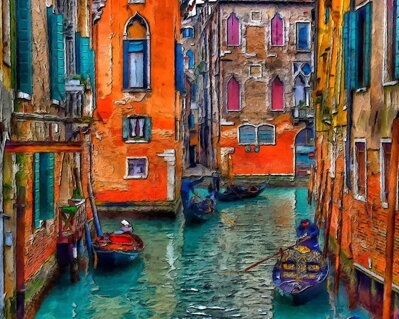 Malování podle čísel Benátky AM205