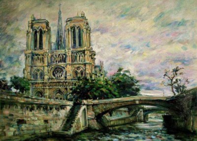Malování podle čísel Chrám Matky Boží - Notre-Dame